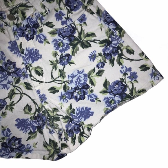 Rare Bongo Vintage High Rise Floral Mom Shorts 14 - Picture 5 of 9